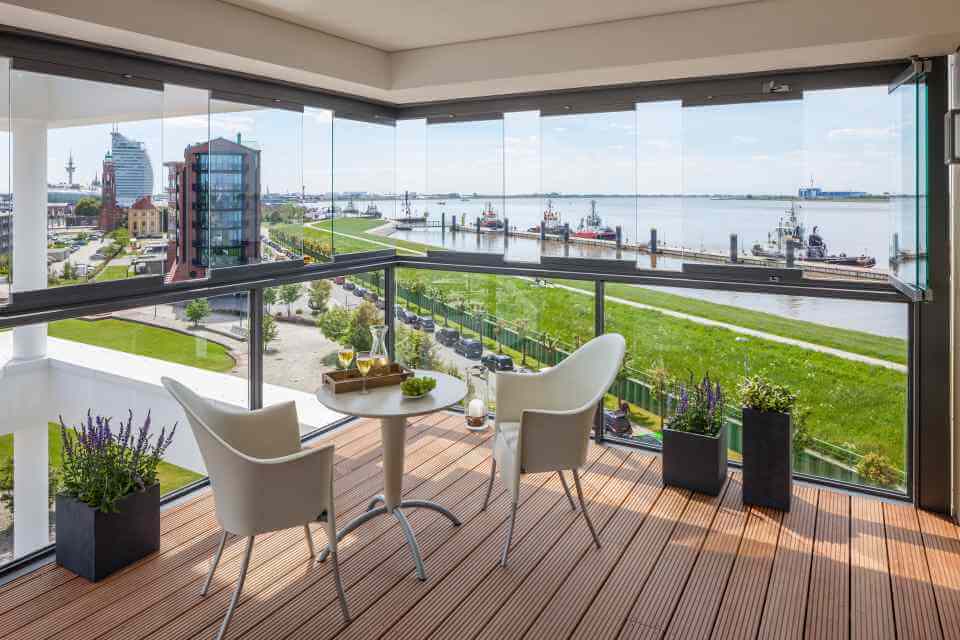 Balkonverglasung-Solarlux-freier Blick-von Sonne Rundum in Hamburg-13