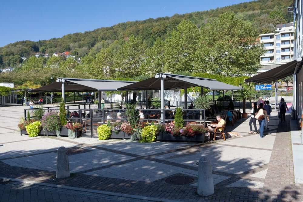 Markilux Syncra Markisen für den Gastronomie Außenbereich von Sonne Rundum in Hamburg