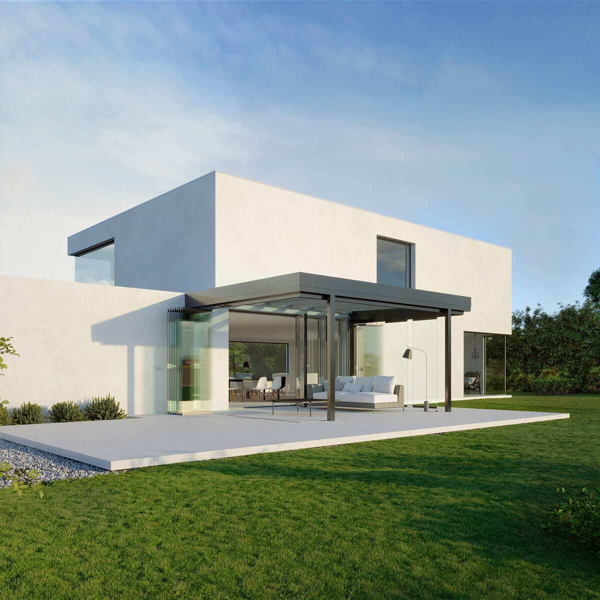 Acubis-Terrassendach-Solarlux-2° Dachneigung(3) von Sonne Rundum in Hamburg