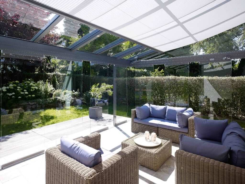 Solarlux Glashaus SDL Atrium Plus als Glashaus(2) mit Unterglasmarkise von Sonne Rundum in Hamburg