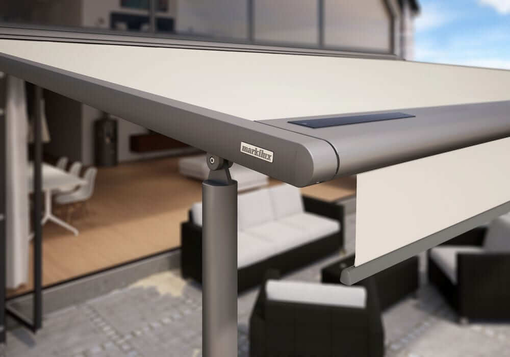 Detail Markilux Markise mit Solarantrieb von Sonne Rundum in Hamburg