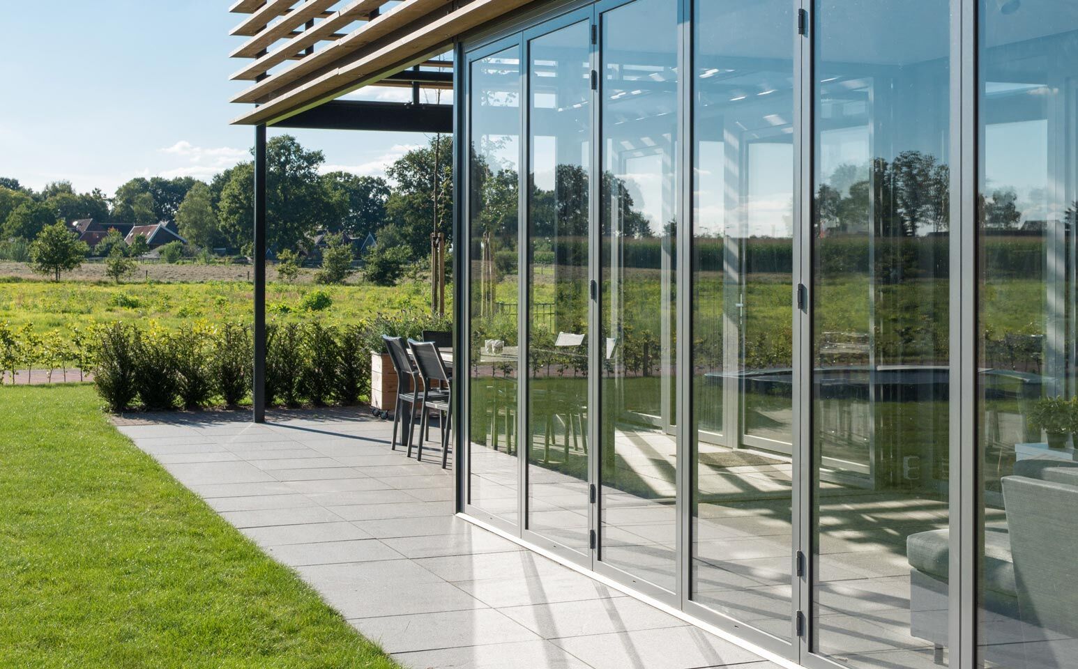 Galeriebild milieu Solarlux SL 45 intigriert in ein Passivhaus von Sonne Rundum in Hamburg